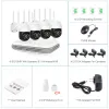 System 5MP WIFI Surveillance Cameras PTZ 4CH Wireless WIFI System Camera Kit IP Two Way Audio Color Night Vision XMeye Home CCTV Camera