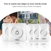 Doorbell Alarm Wireless Doorbell Welcome Chime Waterproof 300m Longrange Remote LED Flash 60 Songs Dingdong Security Alarm