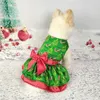 Hondenkleding Kerstjurk Elegant unieke mooie opvallende, oogwenkkleding Hoge kwaliteit dubbele laag feestelijk