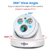 Камеры Hiseeu 5MP 3MP POE IP Security Superiallance Camera H.265+ CCTV Dome Onvif Audio Record обнаружение