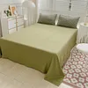 Sängkläder uppsättningar tvättad bomullsdäcke täcker elegant fyrdelar säng set växtblommor för kvinnor män och barn mjukt kudde hemtextiler