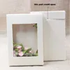 Gift Wrap 20pcs Multi Size Candy Cake Packaging Box With Clear Window Kraft Paper Display Wedding Baby Shower Party Boxes