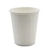 2024 100 pezzi/pacco da 250 ml di tazze bianche pura di carta monodosa da tè latte da tè per bere accessori per feste accettarsi personalizzati per personalizzare