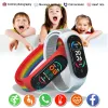 Guarda M6 Nylon Smart Watch Kids Children Smartwatch Blaugh Pressure Heart Clock Golk Grooks Boys Sport Smartwatch per 1018 anni per 1018 anni