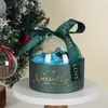 Gift Wrap Christmas Mousse Cake Hug Backet Transparent Ball Box Box Festival Sphérique Plastique Cadeaux de fleurs fraîches Emballage