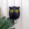 1pcs Night Owl Black White Brown Wall Magnetic حامل المفتاح مغناطيسًا يحافظ على مفاتيح مفاتيح مفتاح Hook Hook Hook Hook Hook