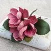 Fiori decorativi decorazioni per matrimoni ornamenti per ufficio orchidea di magnolia falsa artificiale