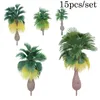 Garden Decorations Plastic Model Palm Trees Street Beach Scenery Layout 1: 100-1: 300 Train Railroad Decoration Building Landscape Miniature