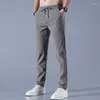 Pantaloni da uomo 2024 Summer Fedi sottili Silk Casual Silk Fashion traspirante harajuku