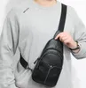 Factory wholesale mens handbags 5 colors outdoor sports leisure backpack vertical multi-layered leather shoulder bag daily Joker black men chest bag 8102#