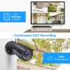 SISTEMA ZOSI 1080P SEGUIZIONE SISTEMA SISTEMA 8CH H.265+ KIT DVR per interno esterno con set di videosorveglianza CCTV per visione notturna impermeabile