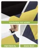 Stoelbedekkingen Samenvatting Zwart gele geometrische 2 stks Bar El Banquet Dining Case Protector -stoel voor thuis