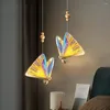 Lampa ścienna LED Modern Butterfly Light Decor do domowej sypialni salon powierzchnia Oświetlenie Sconce Oświetlenie