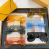 Högkvalitativ fashionabla ny lyxdesigner Luo Yijia One-Piece Box Goggles Net Red Ins Samma allt-i-ett-spegel LW Solglasögon