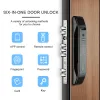 Lock 3D Eletronic ZigBee Porta Lock Reconhecimento de face tuya biométrica bloqueio de porta inteligente com câmera peephole