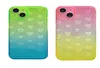Söt kärlekshjärta gradient mjuk TPU -fall för iPhone 14 13 Pro Max 12 mini 11 xr x xs 8 7 plus Fashion Clear Crystal Fine Hole Dual 9244410