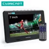 Les joueurs LeadStar D7 Portable TV DVBT2 ATSC ISDBT TDT 7INCH Digital Analog Mini Small Car Télévision Télévision USB TF MP4 H.265 AC3