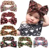 Baby Girls Bohemia Heldbands Bows Kids Floral Bowknot Opaska na głowę duże łuki na głowę dla noworodka Dzieci Bawełny Hair Akcesoria KH7736236