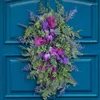 Flores decorativas 1pc Four Seasons Purple Tulip Wreath Wreath Lilac Hyacinth Bordery Ball Flower Home Decoration