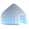 Großhandel individuellem Oxford LED Shelter Blasable Dome Zelt mit Luftgebläse Pop -up Iglu House Ballon Jurte für Event/Party Free Ship