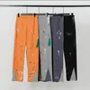 24SS Mens Designer Pants Vintage Los Angeles Cargo Pants Joggers Tech Sweatpant Cargos Graffiti Print Pantalon Splash Ink Jogger Fleece