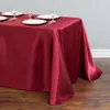Tkanina stołowa 2024 obrus ślub ślub świąteczny przyjęcie domowe dekoracja satynowa satynowa okładka gastronomiczna