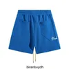 Florida Beach Shorts Rhude Label broderie Lacet Up Casual for Men and Women High Street Sports Capris