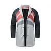 Men's Jackets Winter Thickened Men Vintage Slim Fit Coat Overcoat Lapel Collar Long Sleeve Padded Jacket Sheepskin Male