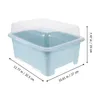 Kitchen Storage 1pc Cutlery Case Plastic Bowl Dish Chopstick Dustproof Box