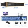 System Movols 16Ch Überwachungssystem 1080p 16pcs Outdoor -Überwachungskamera H.265 P2P CCTV DVR Kit wasserdichtes Videoüberwachungssatz