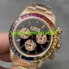 Business Luxury Diamonds Colorful Watch Automatic 7750 Mouvement 3 Small Cador Watches Mens Mouvement mécanique Montres