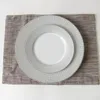 Platen onregelmatige scheurlijnpatroon porseleinen schotel set eenvoud decoratief restaurant diner keramisch bord