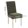 Couvre-chaise 2/4 pièces Couverture élastique Real Velvet Tissu Super Soft Office Soutr Cas Tetch pour salle à manger El