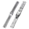 Watch Bands Solid Stainless Steel Strap For Jubilee Oyster Quick Release Bracelet SKX007 SKX009 18 20 22mm Universal Band