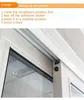 Naklejki okienne 10pcs Kitchen Glass Drzwi przesuwane szum Redukcja Ramka przeciwkrolizowana samoprzylepna samoprzylepna plaster okrągła