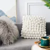 Kissen 100 handgefertigte Ball Design Cover Home Decorations Plüschabdeckungen für Sofa Stuhl Nordische Luxus dekorative Kissenbezug