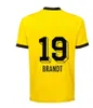 2024 Soccer Jerseys Reus Dortmunds 2023 2024 Borussia Soccer Haller Football Shirt Bellingham Neongelb Hummels Brandt Men Kids Special Kit All Black Maillot de Foot