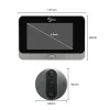 Dörrklockor 4.3Im 1080p WiFi Video Doorbell Camera Peephole Visual Intercom Viewer Digital Eye for Home Smart Tuya Pir Motion Detection