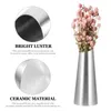 Vases en acier inoxydable Arrangement de fleurs ménagers fiables Small Metal Retro Home décor