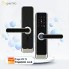 Lock Tuya Wifi Smart Lock Fechadura Eletronica Security Protection CERRADURA Inteligente RFID Biometria blocchi di impronte digitali per casa