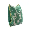 Pillow Birds Pillows Retro Green Case Chinese Decorative Cover For Sofa 45x45 Vintage House Living Room Home Decorations