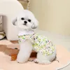 Vêtements de chien petits chiens floral princesse chiot jupe chat imprimerie robe de mariée