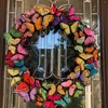Декоративные цветы бабочка венок для входной двери окна висят гирлянда мантий