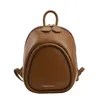 Backpack Mini Casuals Spalla Borsa per donne Simple Borse 2024 Round Box Crossbody School High Fashion Solid Color