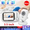 Monitoren 3,5 inch draadloze video babymonitor met externe pan tilt camera tweewegs intercom auto night visie kinderbeveiliging Surveillance