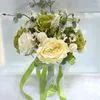 Decorative Flowers European Artificial Rose Flower Bouquet Simulation Korean Wedding For Valentine's Day Bride Pography