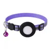 Colliers de chien Collier pour chats avec des accessoires protecteurs de tracker de localisateur anti-perdu pour animaux de compagnie F8d4