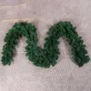 Decorative Flowers Realistic Christmas Cane Green Festive Holiday Decoration Vine Garland Artificial For Indoor