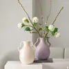 Vasos vaso nórdico vaso de cerâmica vintage sala de estar inserir acessórios de decoração doméstica Flor Mariage