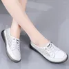 Casual Shoes Women Sneakers Genuine Leather Tennis Female Flats Breathable Ladies Loafers Designer Summer White Sports Footwear